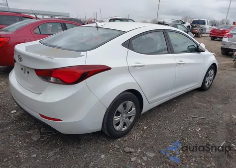 2016 Hyundai Elantra Se из США, поврежденный, VIN 5NPDH4AE3GH792198